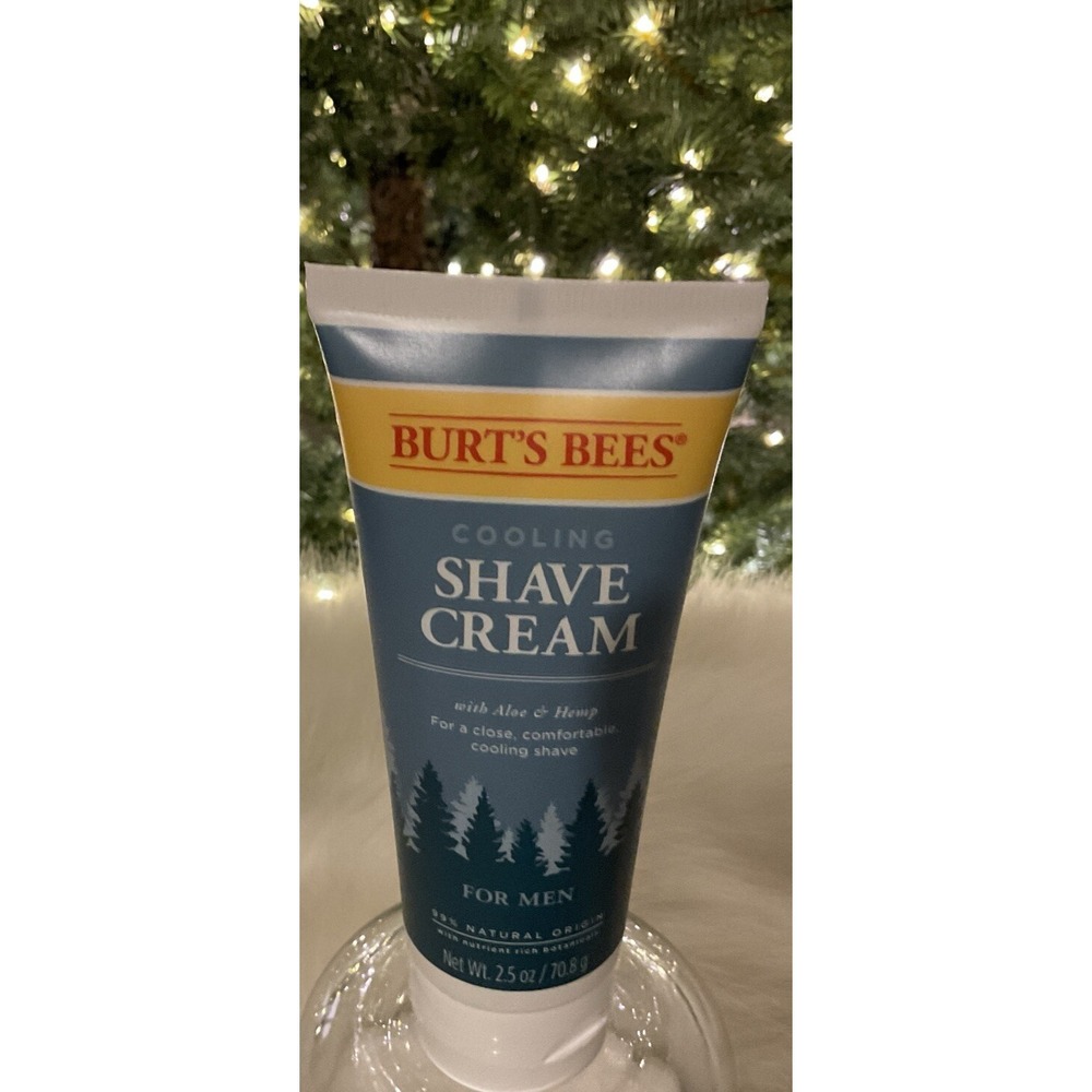 Burt's Bees FOR MEN Soothing Cooling Shave Cream Lotion 2.5 Oz New & Sealed
